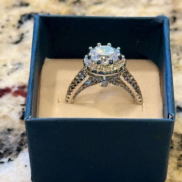 Stunning 3ct Round Cut Solitaire CZ Sterling Silver Ring New - Picture 5 of 8